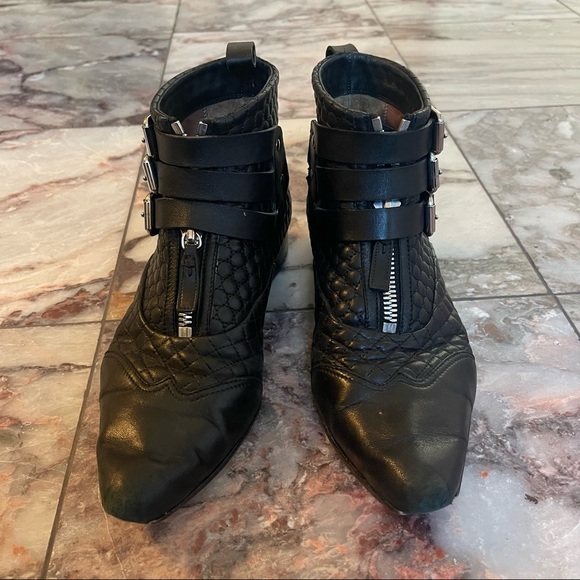 Tabitha Simmons Early Quilted Leather Ankle Boots Size 38.5 - Picture 7 of 12